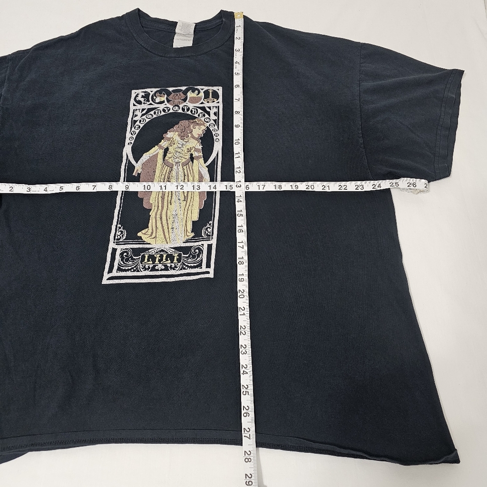 Gildan Lili Love By The Treasure 100% Heavy Cotton Black T-Shirt Men's 2xl - Picture 4 of 6